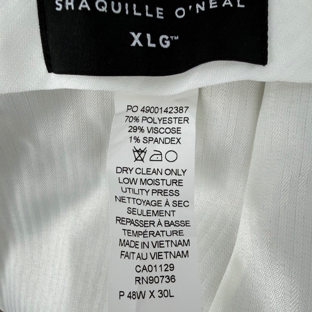 Shaquille O'Neal Men's XLG Big & Tall Stretch Dress Pants 48W x 30L Khaki new - Picture 4 of 6